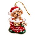 thumbnail image 2 of Christmas Acrylic Dog Ornament, 2D Flat Hanging Tree Pendant, Xmas Window Party Home Decor Use, 2 of 6