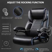 Waleaf Heavy Duty Big and Tall Office Chair 500lbs with Adjustable Lumbar Support,High Back Office Chair for Adults