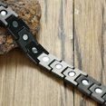 thumbnail image 3 of Men's Health Magnetic Anklet Black & Gold Tone Stainless Steel Bio Energy Power, 3 of 4