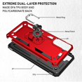 thumbnail image 5 of Case for Samsung Galaxy S21 FE Case,Heavy Duty Drop Protection Rugged Shockproof/Dust Proof,Case for Samsung Galaxy S21 FE Case red, 5 of 12