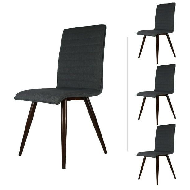 Set de 4 Sillas de comedor Mundo In Siena LINO gris