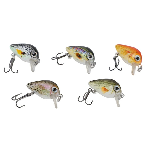 Loewten Fishing Swimbaits, Mini Fishing Lures Attract Fish Bite For Sea Water And Fresh Water For Fishing Lovers 5pcs (Style Two)