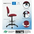 thumbnail image 2 of Boss Office Products Sit-Stand Adjustable Desk Chair, Burgundy Red, 2 of 8