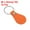 Orange, variant on Uxcell Leather Key Fob Kit, 10 Pack PU Leather Key Fob Blanks and Key Rings for Laser Engraving, Red
