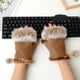 thumbnail image 2 of Guantes de medio dedo Guantes cálidos de invierno Guantes de teclado para mujer Guantes de medio dedo auténticos, 2 of 2