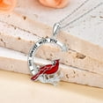 thumbnail image 4 of JKR Cardinal Necklace for Women 925 Sterling Silver Red Cardinal Pendant Necklace Sympathy Memorial Jewelry Gifts for Women Mom Her, 4 of 10
