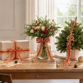 thumbnail image 7 of Ltvvegg 32.81ft Christmas Ribbon, 2.5in Ribbons Leaf Lace Shape Ribbons for Gift Wrapping Autumn Party Christmas Gifts Tree Decorations, Red, 7 of 7