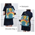 thumbnail image 4 of FORMRS Women's Travel Backpack Purse Anti-Theft Hidden Pockets Casual Shoulder Bag, Rainbow with Stars, 4 of 7