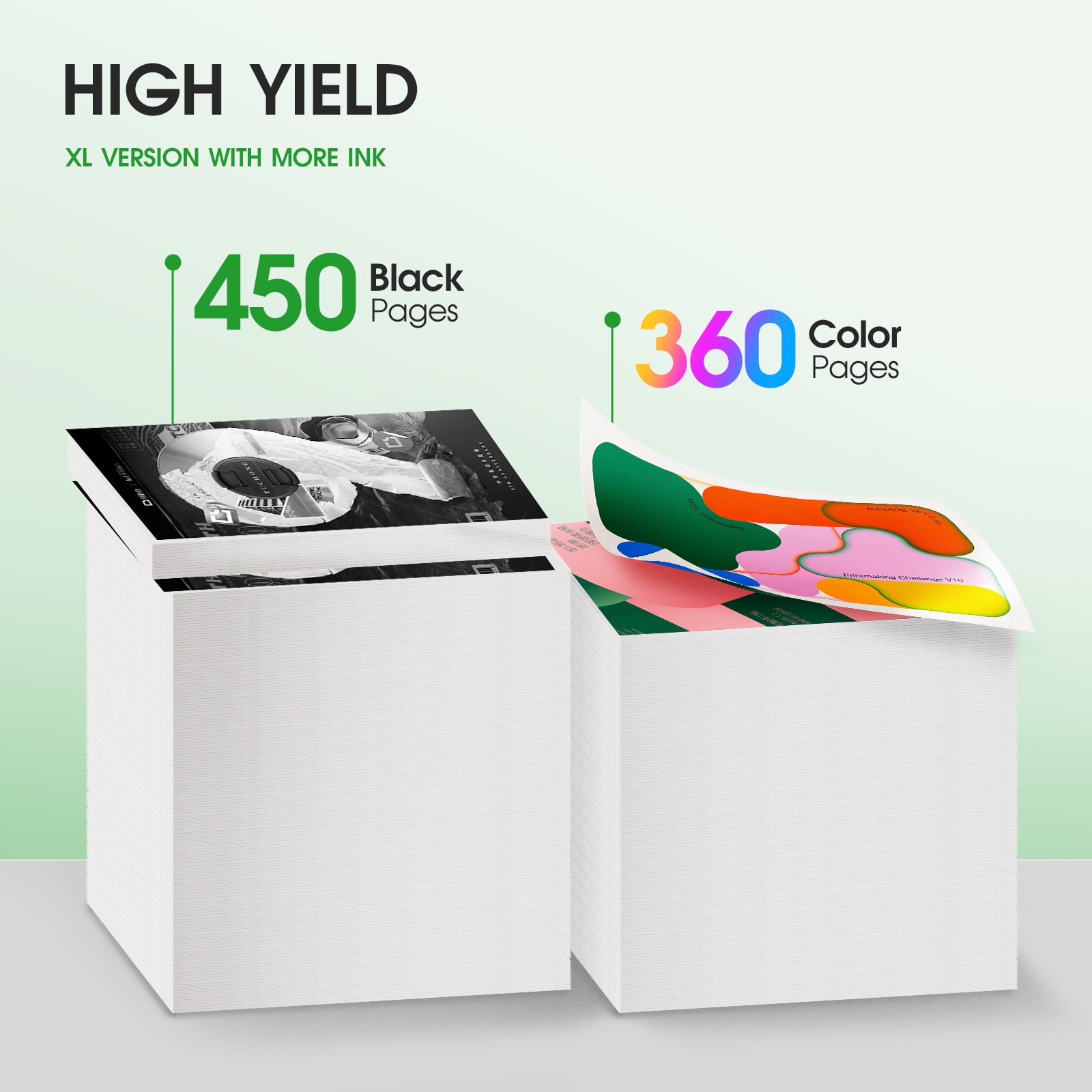 65XL Ink Cartridges Compatible for HP 65XL printer ink cartridges for DeskJet 3755 3700 3752 3772 2600 Envy 5000 5055 5052 5014 5010 5070 AMP 100 120 130 Printers (2 Black, 1 Tri-Color, 3-Pack)