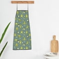 thumbnail image 5 of Naloa 1Pack Adjustable Bib Apron Waterdrop Resistant Cooking Kitchen Aprons for Women Men Chef, Cute Yoga Frogs Print, 5 of 5