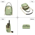 thumbnail image 3 of FORMRS Crossbody Bag for Women Quilted Travel Shoulder Cell Phone Purse with Chain Strap Handbag, Light Green Martini, 3 of 7