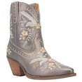 thumbnail image 2 of Dingo Womens Primrose Embroidered Floral Snip Toe Cowboy Ankle Boot, 2 of 5