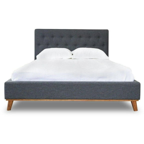 Mid Century Modern Davlon Gray King Bed