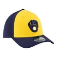 thumbnail image 3 of Men's New Era  Gold/Navy Milwaukee Brewers Player Replica 39THIRTY M-Crown Flex Hat, 3 of 5