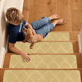 thumbnail image 6 of Evlmd Stair Treads Carpet Non-Slip Indoor, 7 pcs Wood Stair Treads Rugs Anti-Moving Modern Stair Runners Safety for Kids, Dogs, 8" X 30", 6 of 6