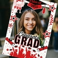 thumbnail image 5 of 2025 Graduation Photo Frame Prop Commencement Party Decor Blue Red Selfie Sign Board Memorable Keepsake Decorations Group Picture Poster Backdrop, 5 of 6