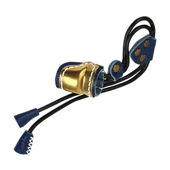 Anneaux de Pouce Traditionnels en Laiton Protection Forte Confortable à Porter Durable pour Doigts de Différente Taille Bleu
