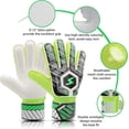 thumbnail image 4 of Soccer Goalie Gloves, Goalkeeper Gloves Strong Grip Double Wrist Protection, 5, 4 of 5