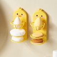 thumbnail image 3 of Montado en la pared Dibujos animados lindo Anoon Pato amarillo Belleza Huevo Estante Exquisito Organizador Puff Holder Estante multifuncional Puff Rack Happed para mujeres, 3 of 4