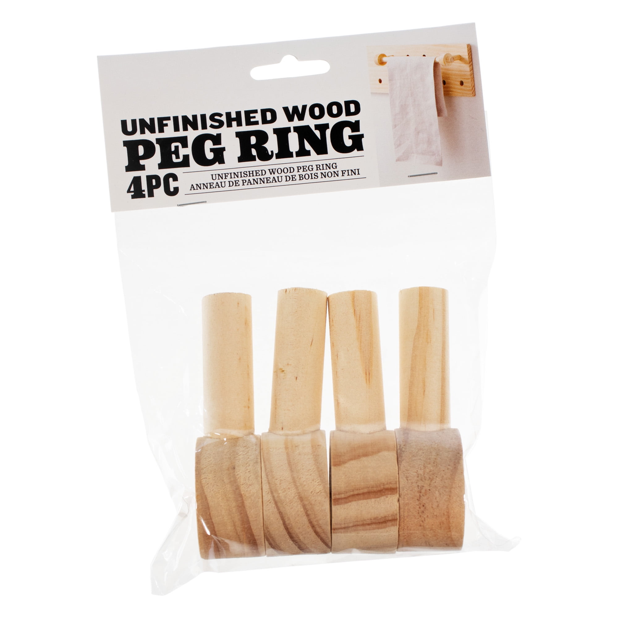 Craft County Wooden Dowels Pegboard Accessories Unfinished/Natural