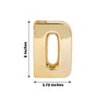 thumbnail image 3 of Efavormart 6" Shiny Gold Plated Ceramic Letter "D" Sculpture Flower Vase, Bud Planter Pot Table Centerpiece, 3 of 9