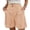 AU22-Beige, variant on Trouser Shorts For Women High Waisted Business Dressy Casual Work Elegant Short Wide Leg Button Down Bottoms With Pockets Light Gray S