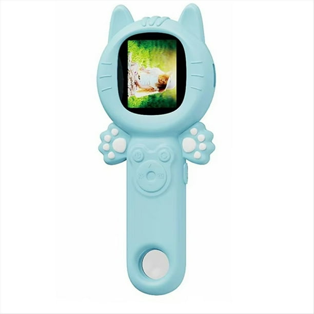 Mini Microscopio Digital 2 en 1, 500X, Cámara de 2 MP con 8 LED, Ideal para Niños, Plantas e Insectos, Color Azul.