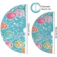 thumbnail image 3 of FMSHPON Easter Beautiful Easter Eggs Flower Floral Xmas Christmas Tree Skirt Stand Mat for Holiday Party Decoration Indoor Outdoor 48 inches, 3 of 6