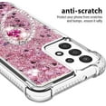 thumbnail image 2 of for Samsung Galaxy A13 4G (Not 5G) Glitter Case with Ring Holder, Bling Sparkle Floating Liquid Soft TPU Cushion Fashion Clear Case Cover for Samsung Galaxy A13/A13 4G Lite  Rose Gold, 2 of 14