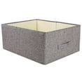 thumbnail image 1 of Storage Basket Linen Foldable Washable Clothes Storage Cube Storage Organizer, 1 of 10