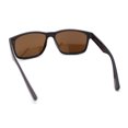 thumbnail image 4 of Classic Mens Sport Horn Rim Plastic Rectangular Sunglasses Matte Tortoise - Brown, 4 of 4