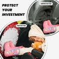 thumbnail image 3 of Goofa Winter Christmas Snowflake Pattern Car Back Seat Protector for Kids (2 Pack) ,Anti-kick Storage Mat for Car Seats,Shields from Footprints, 3 of 6
