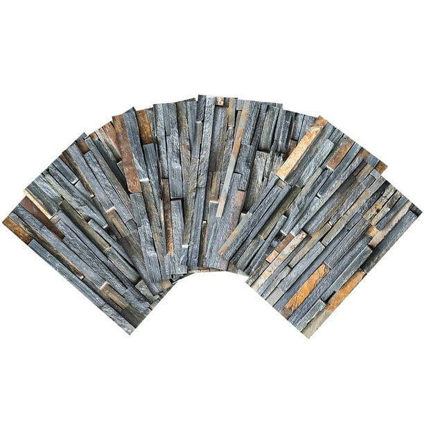 Adhesivo de pared de PVC para el hogar, sala de estar, pared, ladrillo, baño, cocina, decoración adhesiva, USB025S, 9 piezas Advancent HA8745-01B