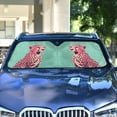 thumbnail image 4 of Yayeee Car Windshield Sun Shade Universal Fit Front Visor Protector, Big Pink Cheetah, 4 of 8