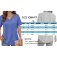 thumbnail image 4 of MOSHU Deep V Neck Womens Plus Size Tops Curved Hem Shirts for Women Fashion Trendy Blouses Casual Loose Fit Tees Tops, 4 of 8