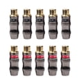 thumbnail image 2 of 10 Uds RCA terminales adaptador de vídeo chapado en oro conector de soldadura JShteea  Nuevo, 2 of 9