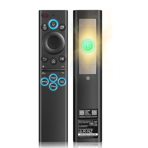 Solar Voice Remote Replacement for Samsung Smart TV, Bluetooth Control with 4 Shortcut Buttons, Compatible with BN59-01385A, Frame & Neo QLED TVs (2021–2026)