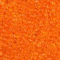 thumbnail image 3 of 8/0 Glass Seed Beads Transparent Round Dark Orange 3mm Hole: 1mm about 1097pcs/50g, 3 of 6