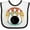 White and Black, variant on Inktastic Bowling Pins Ball Bowler Retro Sunset Boys or Girls Baby Bib