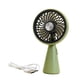 thumbnail image 4 of Ventilador de mano Ventilador de escritorio USB recargable ajustable Mini ventilador portátil personal verde, 4 of 9