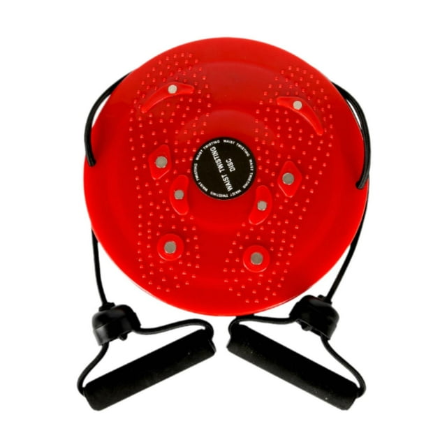 DYNWAVECA Waist Twisting Disc Balance Board Gym Home Use Rotating Waist Abdominal Muscle Training Office Massage Nonslip Twisting Board Red