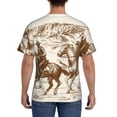 thumbnail image 3 of Vsdgher Western Desert Cowboys1 Print Men's Dry Fit Mesh Athletic Shirts Moisture Wicking Tennis T-Shirt Tops, 3 of 9