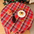 thumbnail image 6 of Classic Plaid Christmas Tablecloth for Home Dining - Festive Holiday Decor for Family Gatherings and Daily Use, 6 of 7
