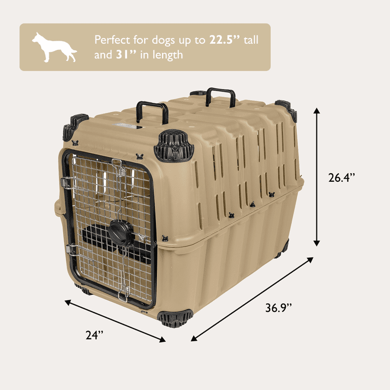 Mammoth Guardian Strong and Durable 36 inch Plastic Dog Kennel