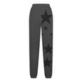 thumbnail image 4 of Sweatpants for Women 2025 Elastic High Waisted Star Patchwork Cinch Bottom Sporty Jogger Baggy Lounge Bottoms with Pockets, 4 of 5