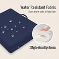 thumbnail image 4 of Stadium seat cushion 3.15 inches thick portable with handle bleacher seat cushion outdoor indoor activities waterproof chair cushion, 4 of 4