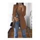 thumbnail image 1 of Mujer Solapa Slim Cardigan Traje Abrigo Moda Casual Traje Polo Cuello Slim Fit Blazer Manga Larga Chaqueta Abrigo, 1 of 5