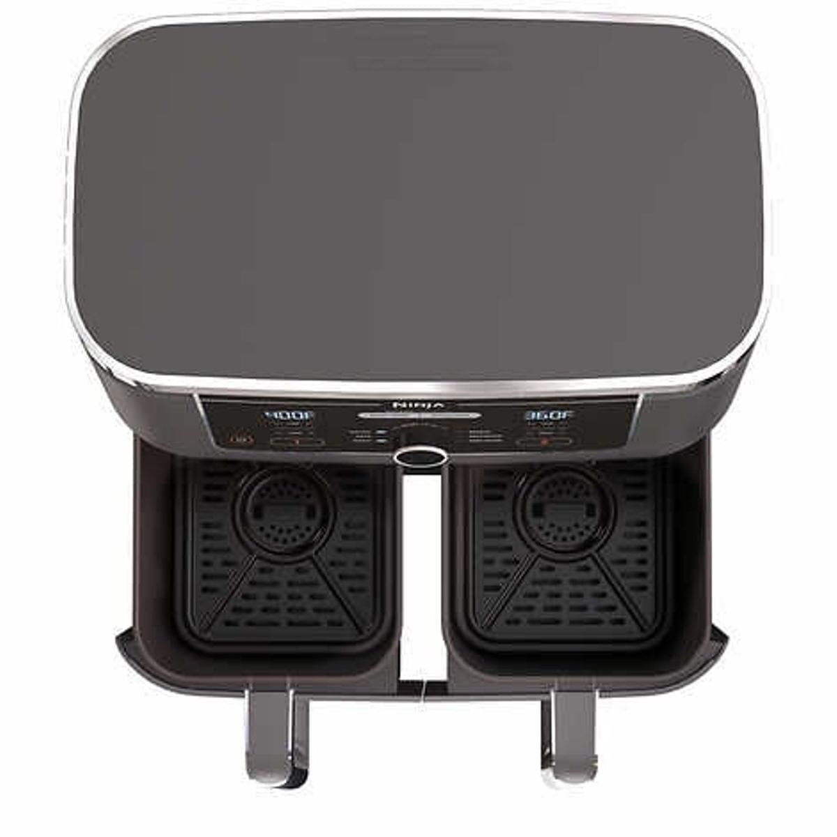 Ninja - Foodi 6-in-1 10-qt. XL 2-Basket Air Fryer with DualZone Technology  & Smart Cook System - Black - Invastor