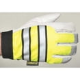 thumbnail image 6 of Hi-Vis Cold Protection Mechanics Gloves, Grain Goatskin Palm, Hook-and-Loop Cuff, Black/Lime/White, 6 of 6