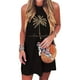 thumbnail image 1 of WILLBEST Vestidos de Algodon para Mujer, Moda Femenina, sin Mangas, Estampado Floral, Camiseta sin Mangas, Vestido Corto Cruzado para Playa, para Vacaciones de Verano, Informal Grande, 1 of 3